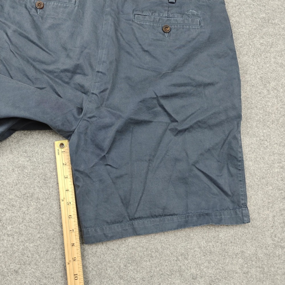 Orvis Shorts Mens 38 Blue 9" Inseam Cotton Canvas Chino Flat Front Summer - Picture 8 of 10